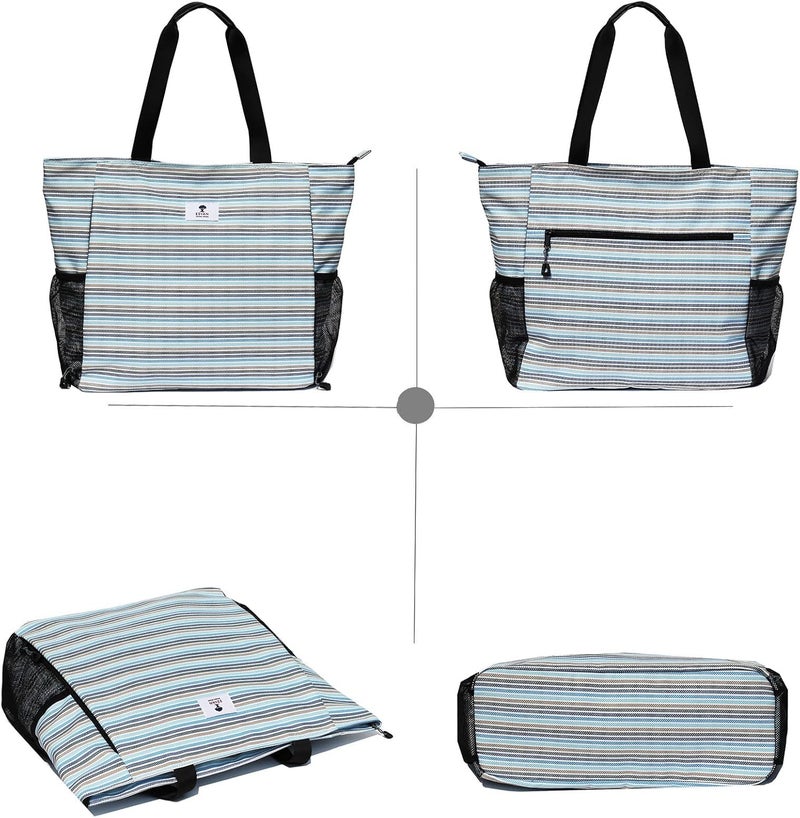 ESVAN Yoga Mat Bag Yoga Tote Carrier Shoulder Bag Carryall Tote for Office,Yoga,Pilates,Travel,Beach and Gym - Image 4